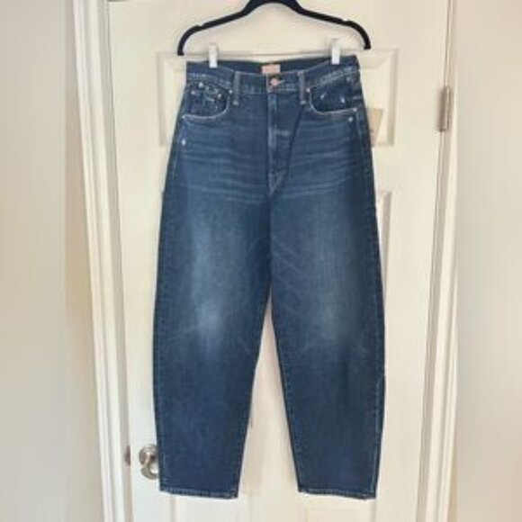 Mother Jeans  The Fangirl Skimp Barrel Leg Jeans- Size 30 - Color Yee Haw - Picture 1 of 2